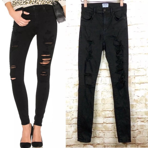 Agolde Denim - AGOLDE Sophie High Rise Skinny Jean Rip Moonstruck